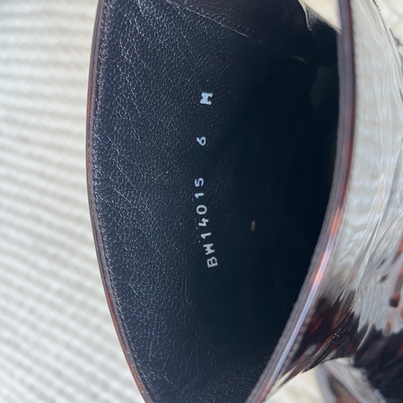 Stuart Weitzman Women’s Brown Gloss Tortoise Ankle Pointed Toe Boot 6 Wedge Heel - Picture 6 of 10